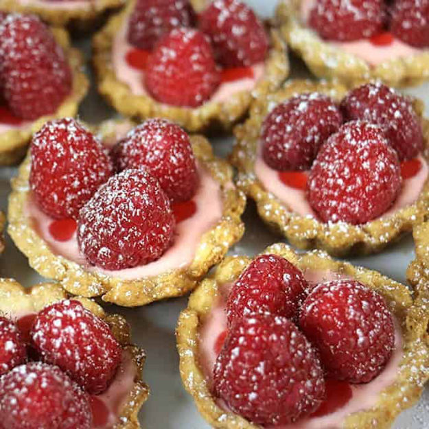 Image de Tartelettes aux framboises