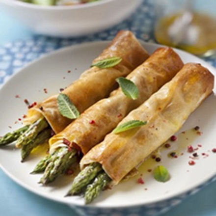 Image de Asperges croustillantes au capiccolo