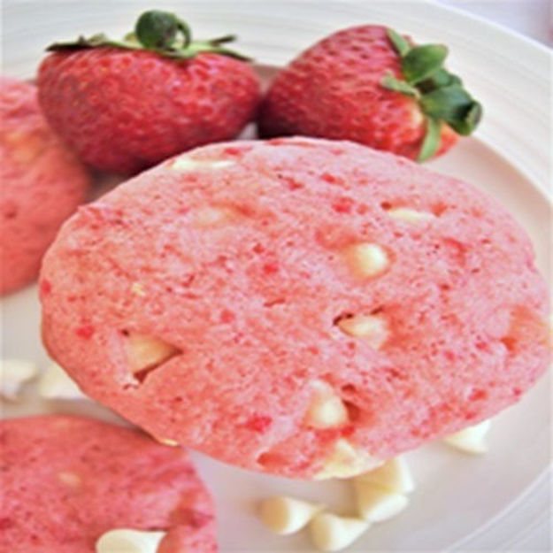 Image de Biscuits aux fraises et chocolat blanc