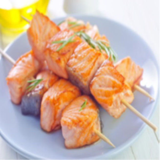 Image de Brochettes de saumon