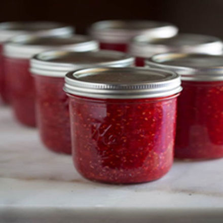 Image de Compote de pomme et framboise