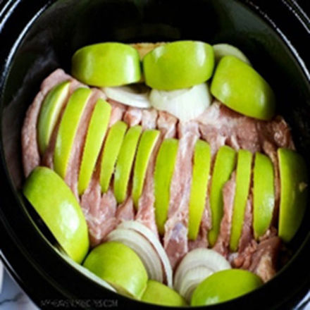 Image de Filet de porc aux pommes vertes Granny Smith