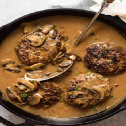 Image de Galettes de veau aux champignons