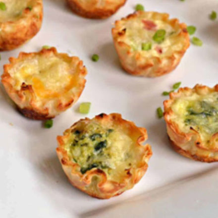 Image de Mini quiches surprises aux épinards