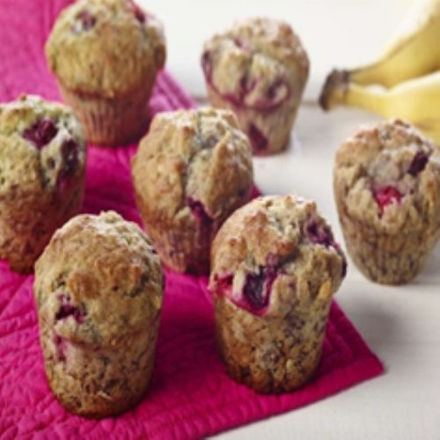 Image de Muffins canneberges et banane