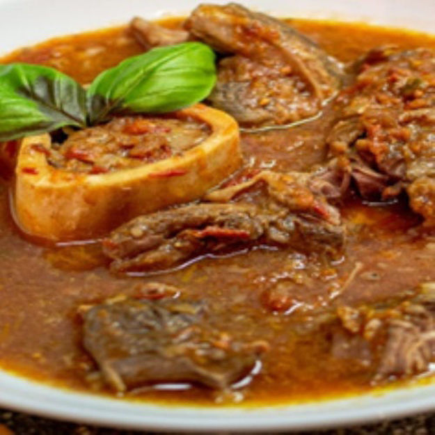 Image de Osso bucco de veau à la tomate et basilic