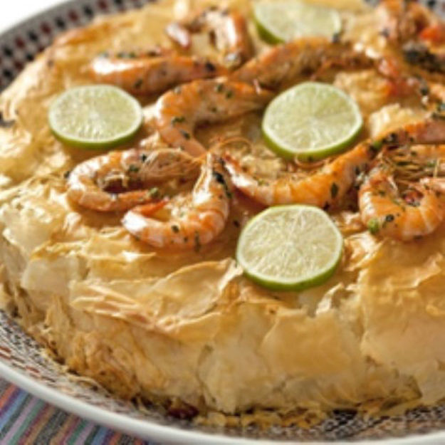 Image de Pizza de filo aux crevettes