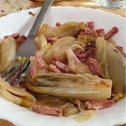 Image de Endives braisées aux lardons