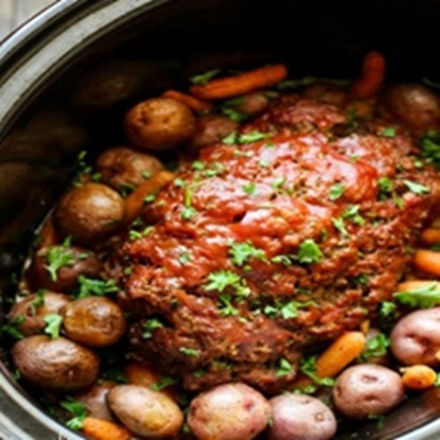 Image de Pain de viande de porc à la mijoteuse