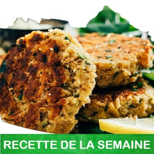 Image de Croquettes de saumon à la rhubarbe et citron