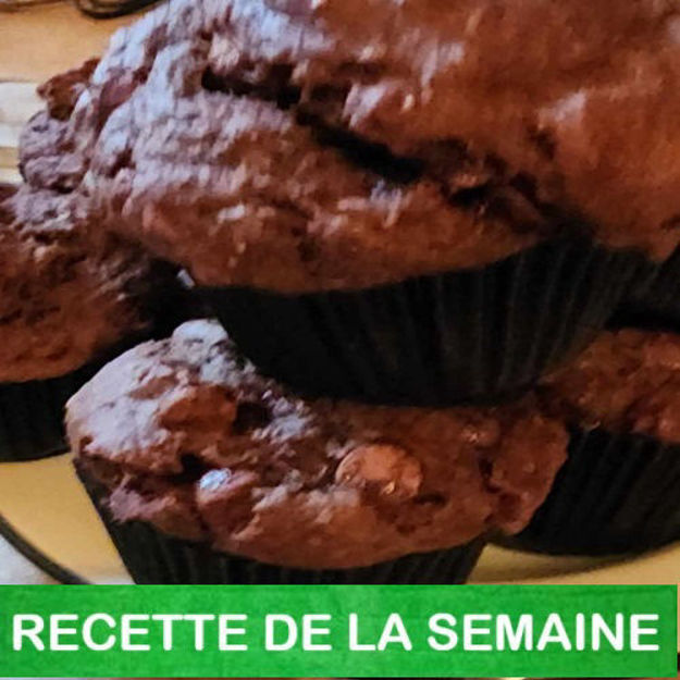 Image de Muffins banane, yogourt et double chocolat