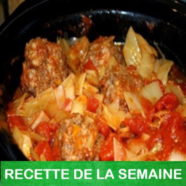 Image de Mijoté de boulettes de bœuf au chou