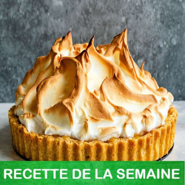 Image de Tarte aux pommes au sucre à la crème meringuée