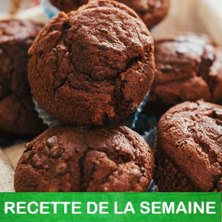 Image de Muffins au chocolat et betterave