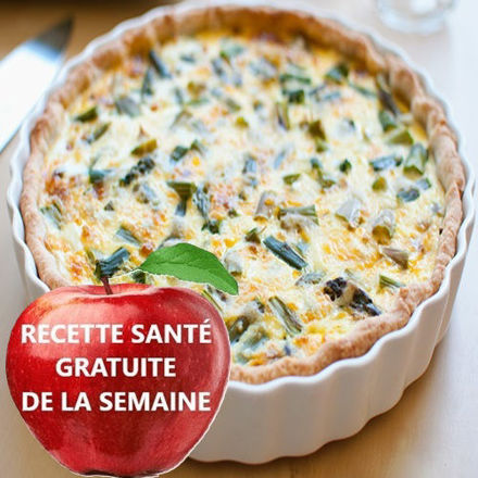 Image de Savoureuse tarte au crabe et asperges fraîches