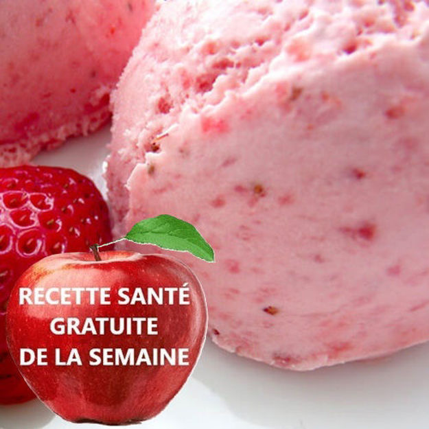 Image de Crème glacée santé aux fraises